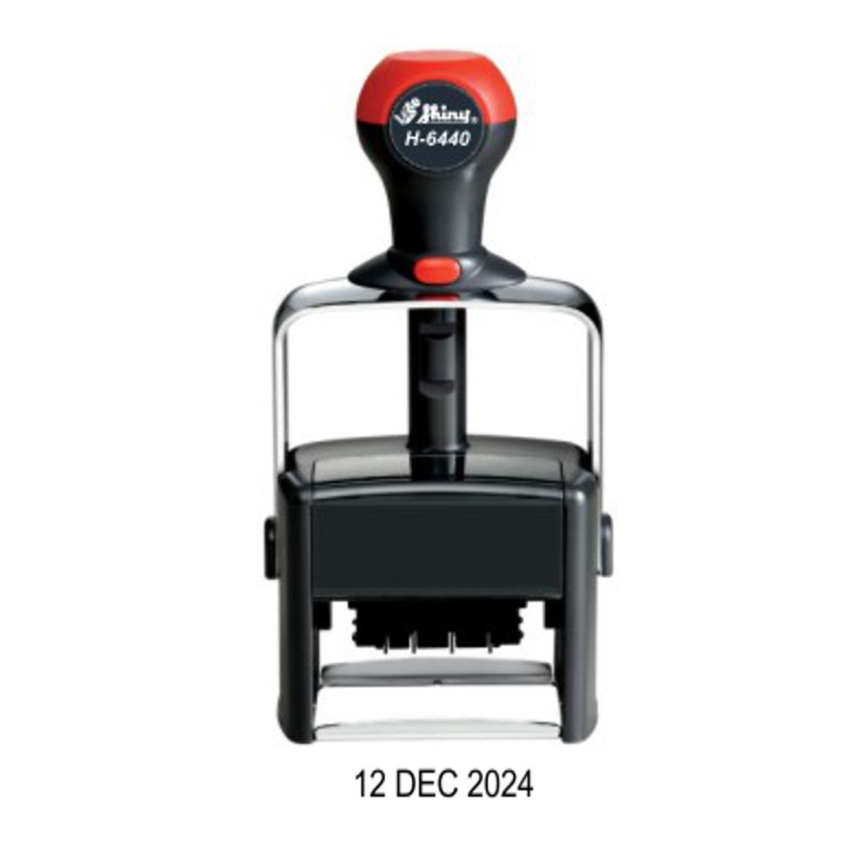 Heavy Duty Metal Frame Dater, European / Military Date (12 OCT 2024) Black Ink