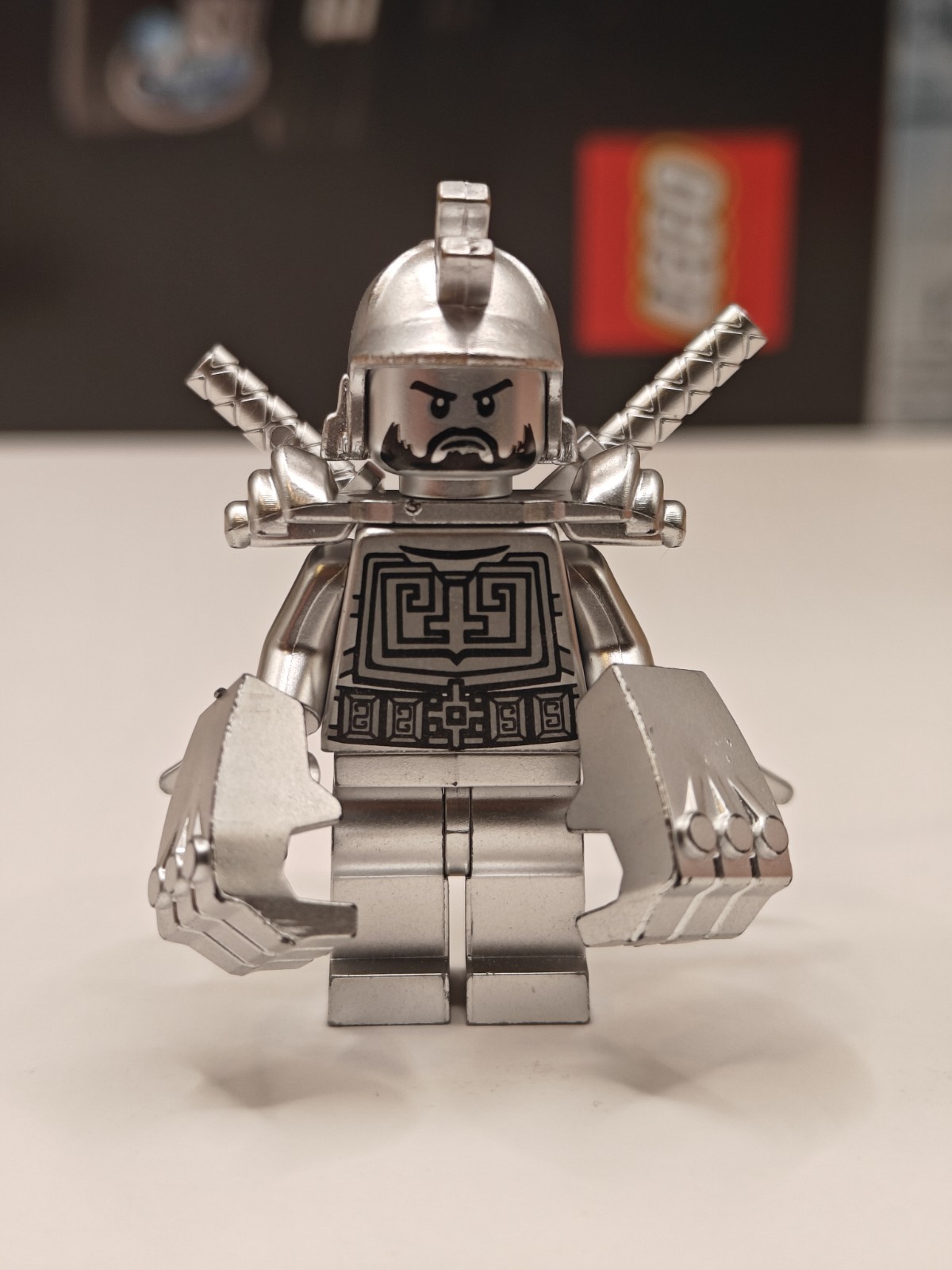 NEW Ninjago Karlof Custom Chrome Lego Minifigure 70756 Elemental Master of Metal