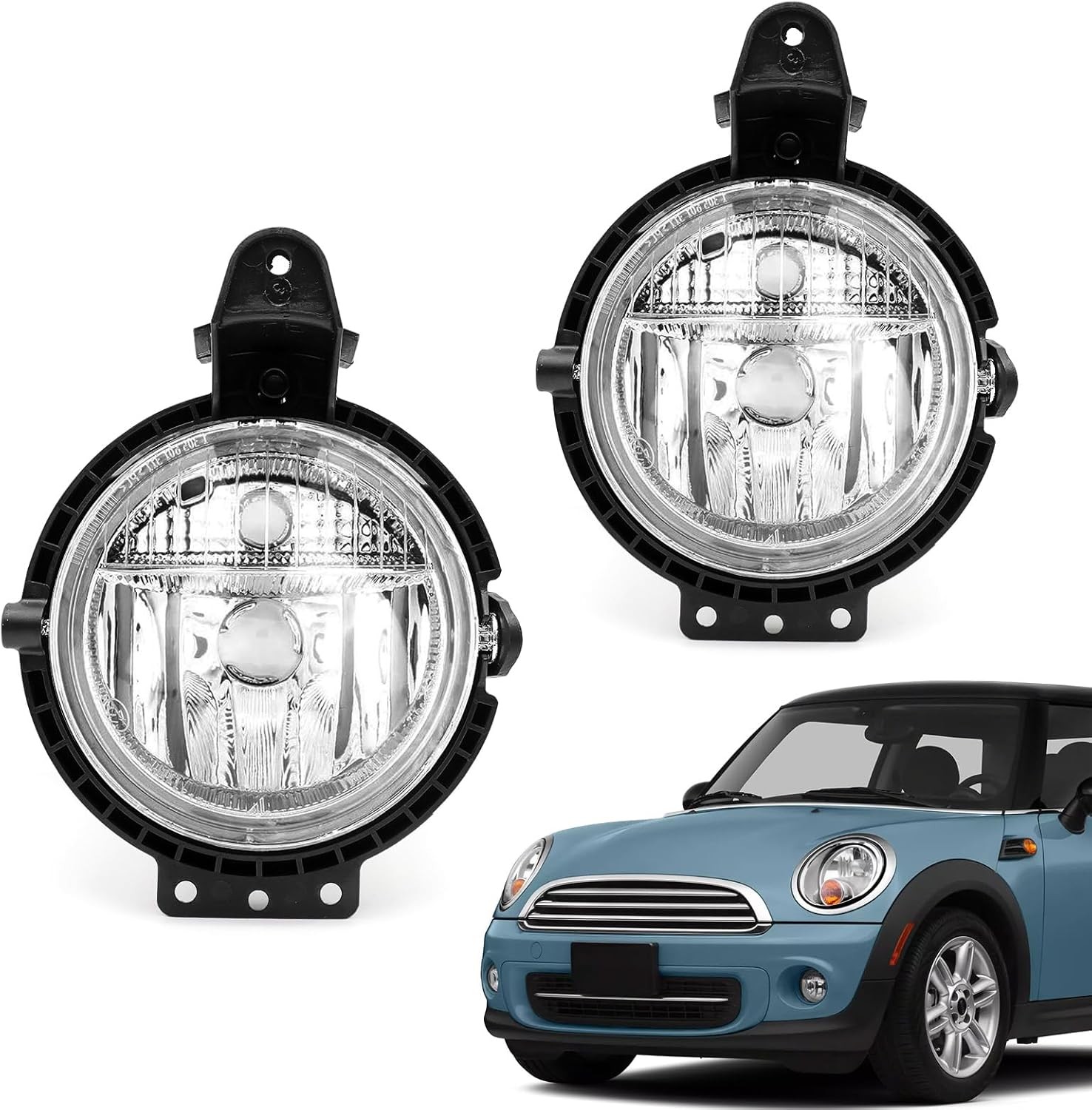 TOPUS Pair Fog Lights for 2007-2015 Mini Cooper R55 R56 R57 Left & Right side