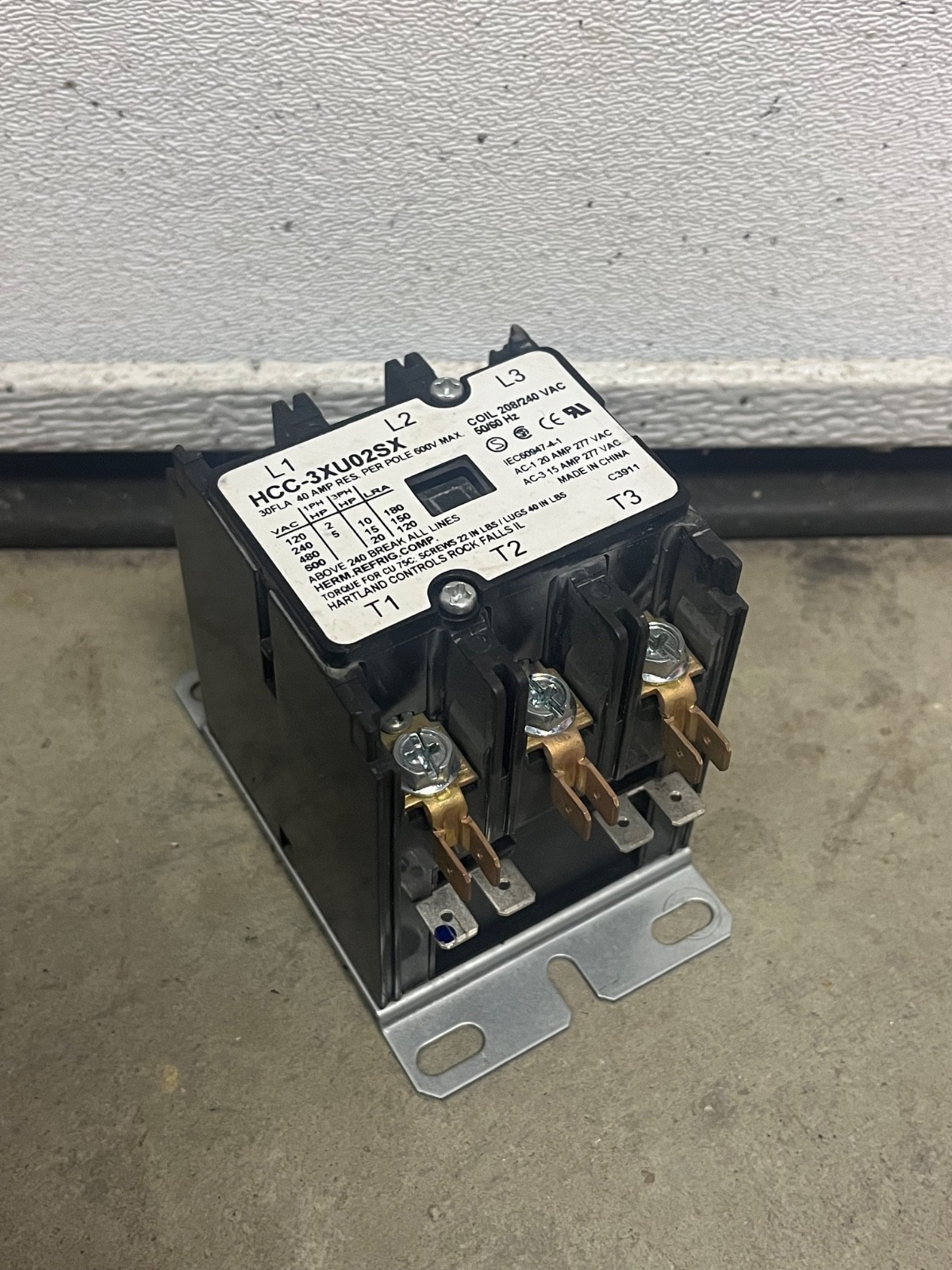 Stoelting 295281 Contactor, 208-240V Coil, 30A, 3 Pole