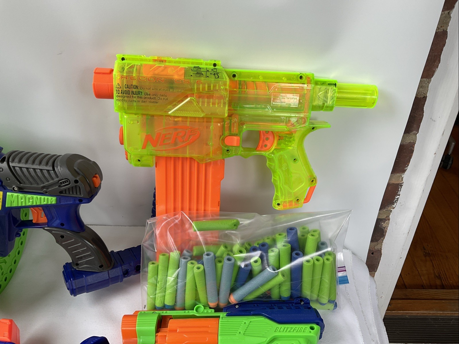 8-Dart Zone/Nerf/Buzz Bee/Assorted Soft Dart Guns Lot TESTED