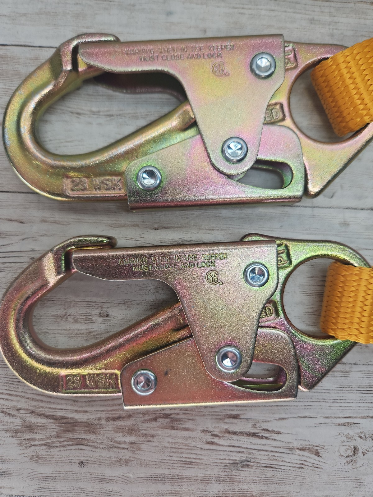 Werner C111104 4ft Web Positioning Lanyard 1in Polyester Web 2 Snap Hooks