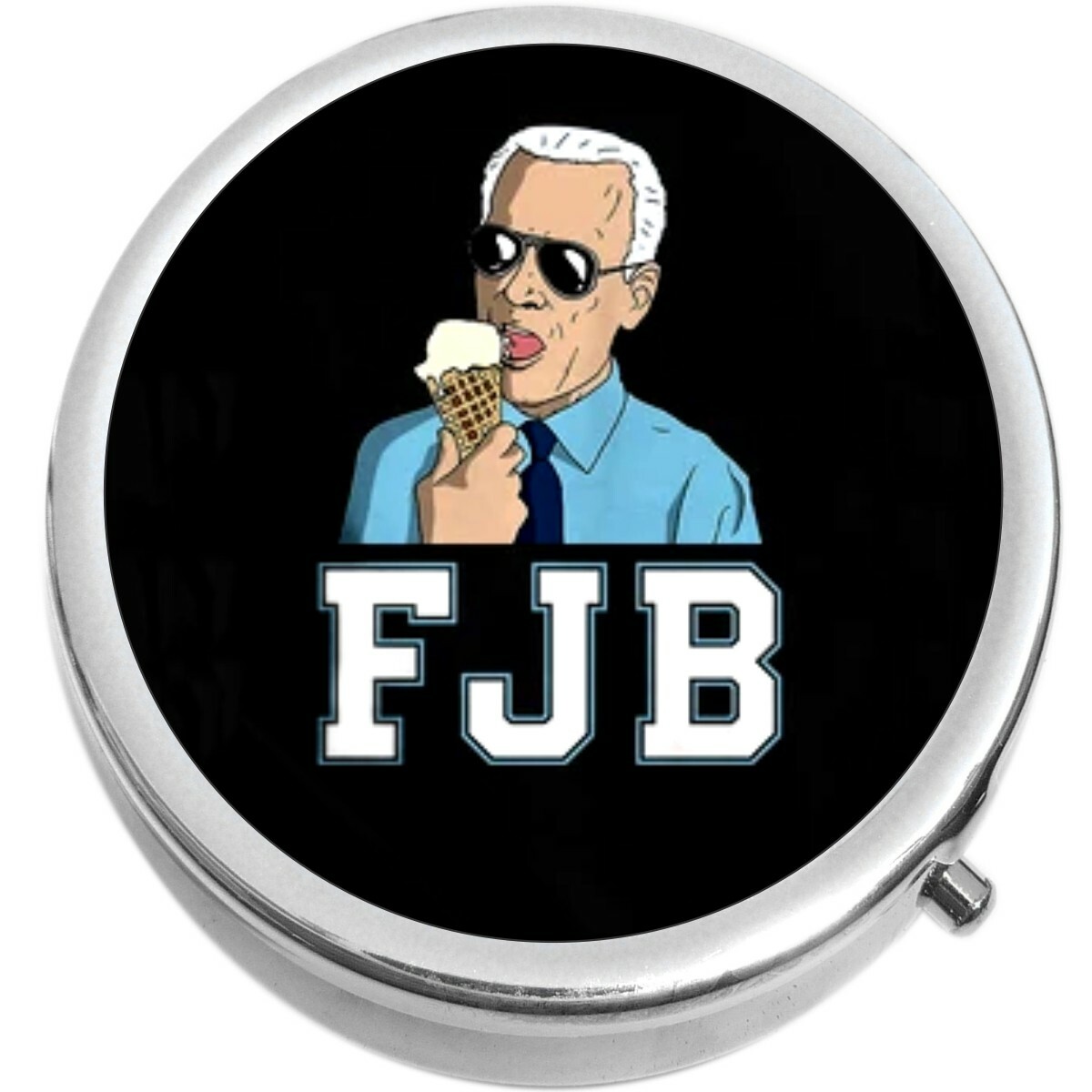 Ice Cream Biden FJB Pill Box Medicine Pill Box