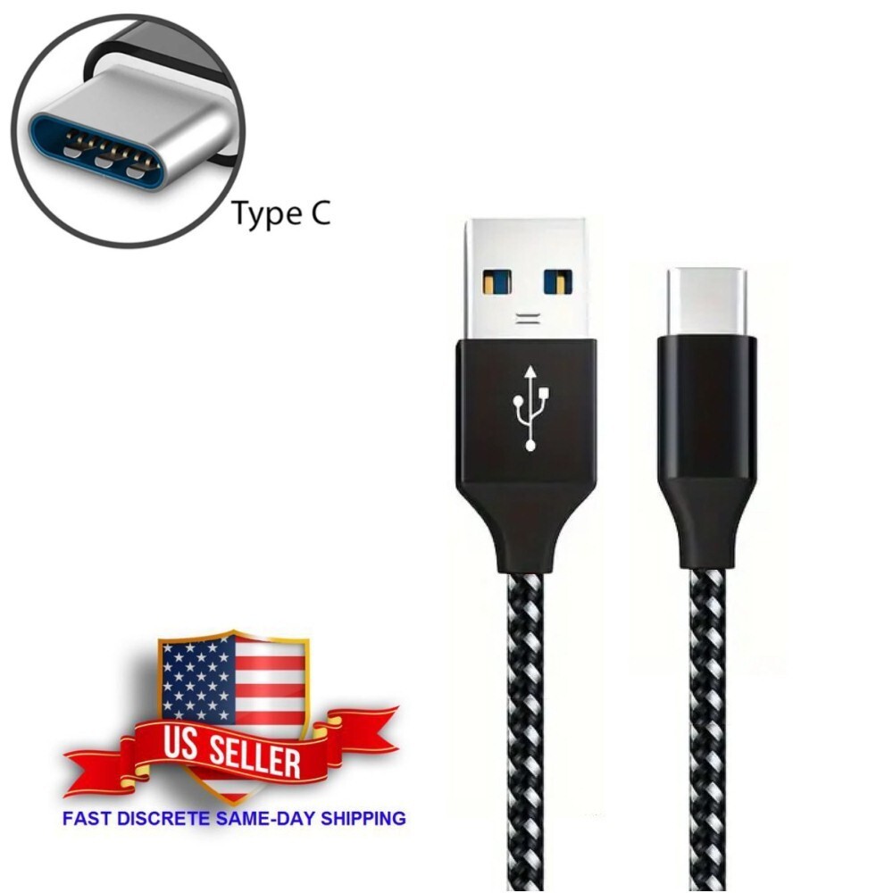Heavy Duty Charging Phone Cable Type-C USB-C For Samsung Android LG Charger
