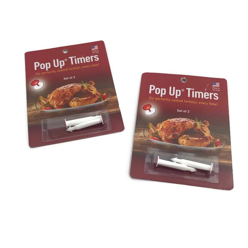 Original Pop Up Turkey Timers - Roast Turkey to Perfection Each Time Lot Of 2