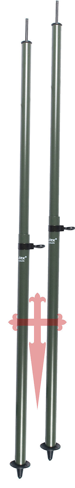 2 x EXTENDABLE BASHA / BIVI POLE POLES 4 INFANTRY -SAS