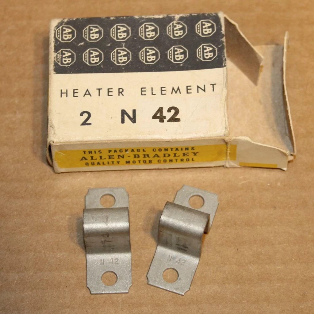 One lot of 2 Allen Bradley AB  N42 OVERLOAD Thermal Heater Element