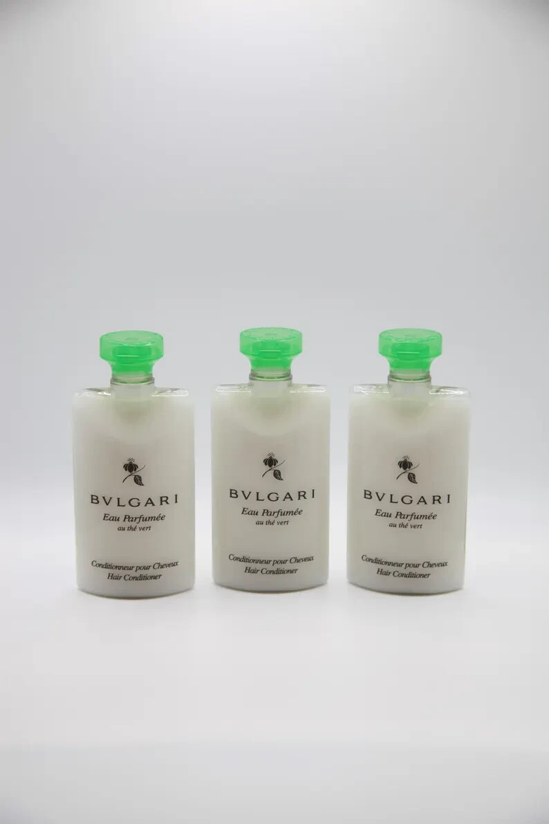 BVLGARI au thé Vert ( Green Tea) Hair Conditioner - 2.5 Fl oz/75mL Pack Of 3 NEW