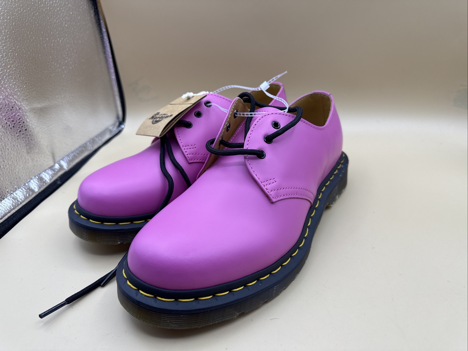 Dr. Martens 1461 Thrift Pink Smooth Leather Oxford Shoes Men's 8 AirWair