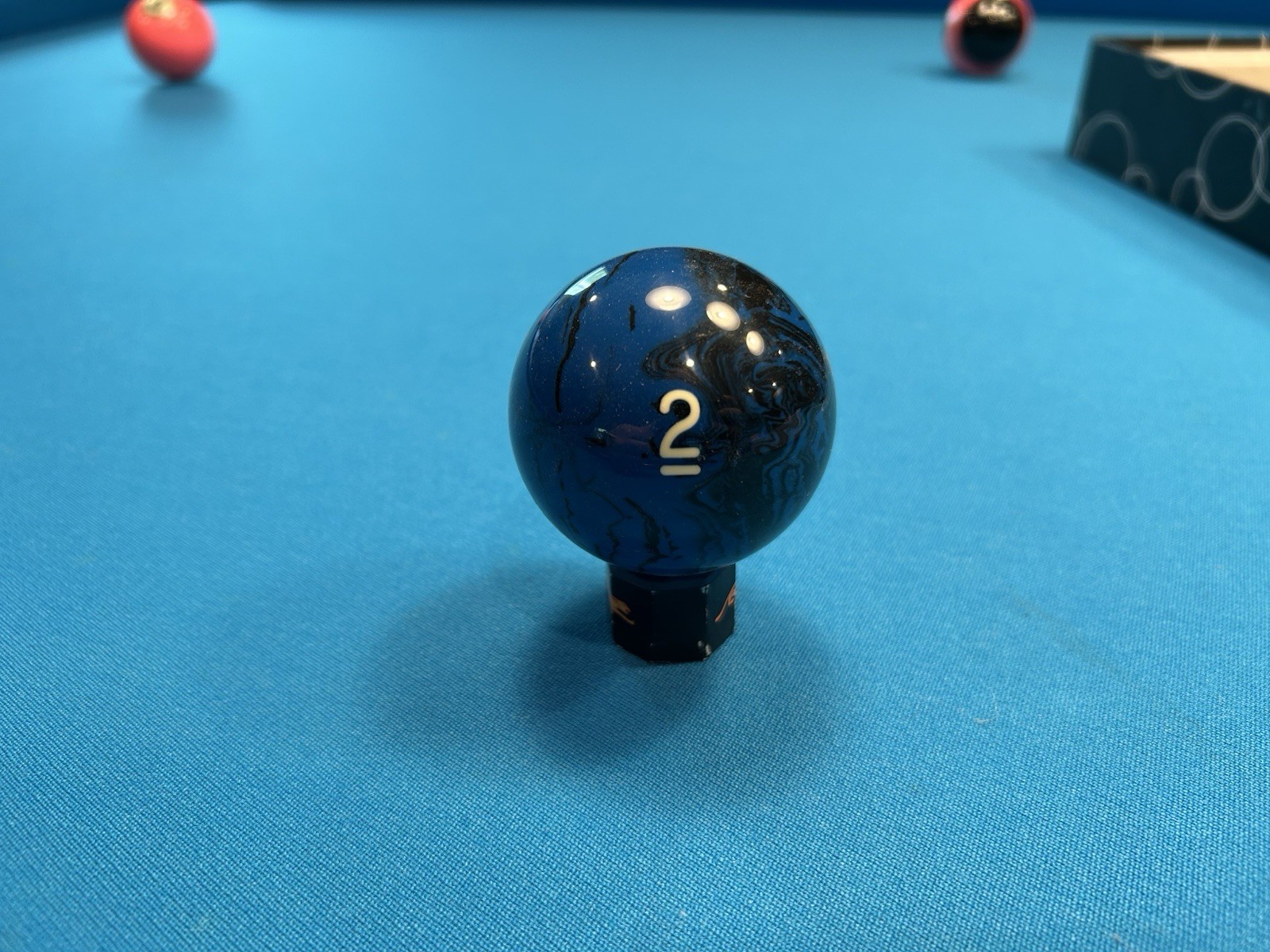 Marble Pool Ball Unknown Brand But UNIQUE! Two/2 Ball