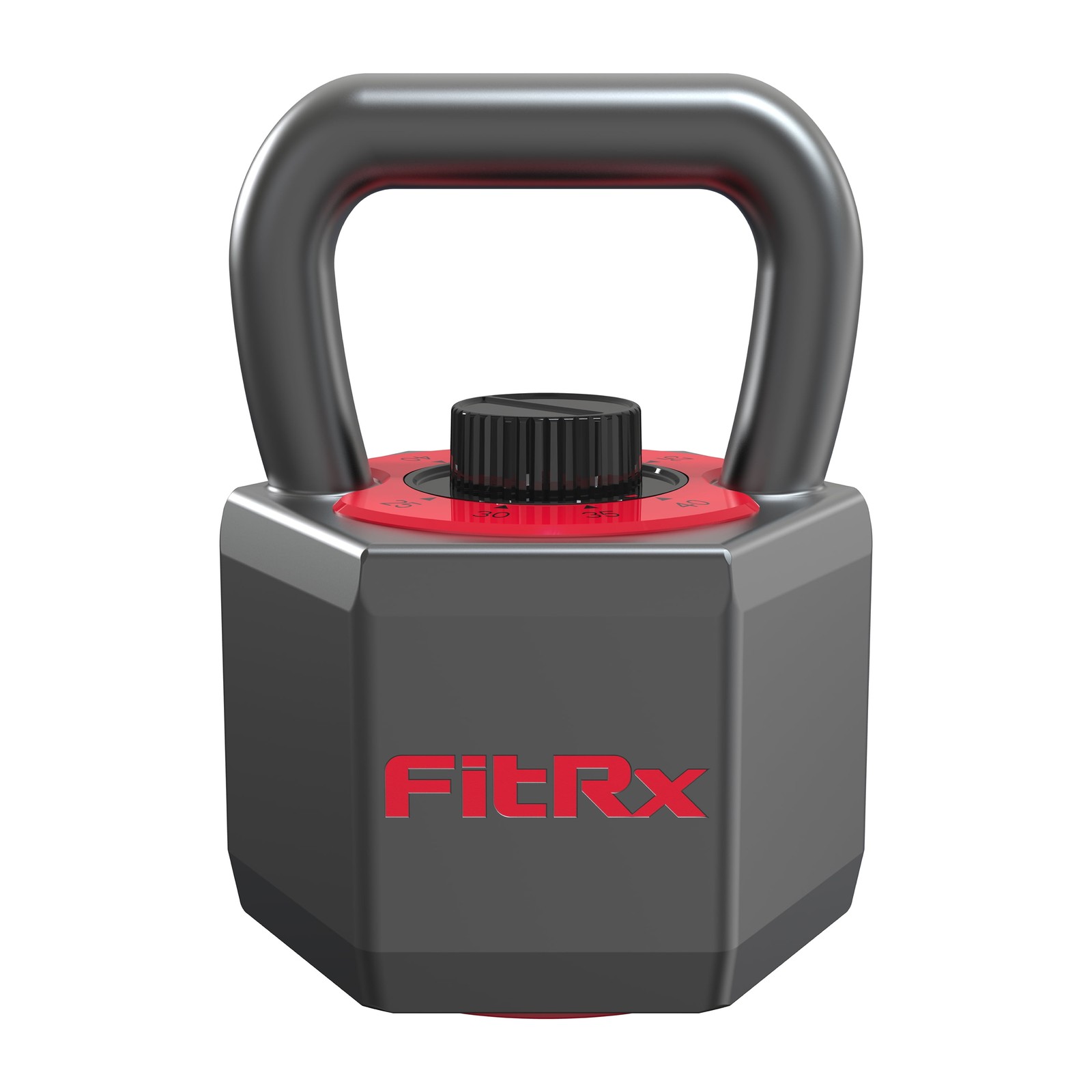 SmartStack Adjustable Kettlebell 25-40 lbs with Wide Handle for Home Workouts