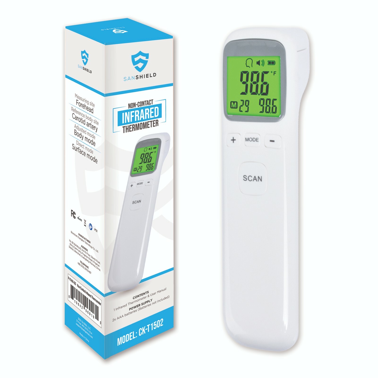 Non-Contact Forehead Thermometer - Infrared Digital Thermometer for Adults Kids