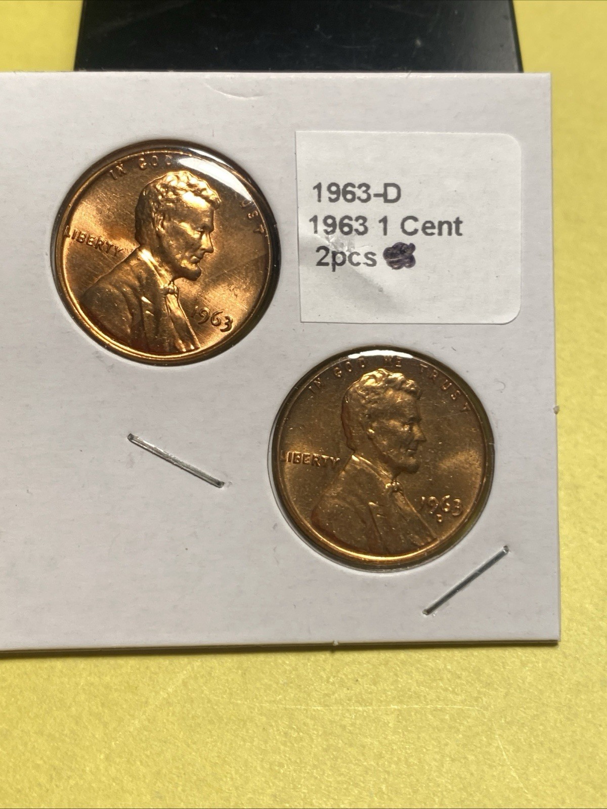 1963 P And D Lincoln Cents BU Free Shipping