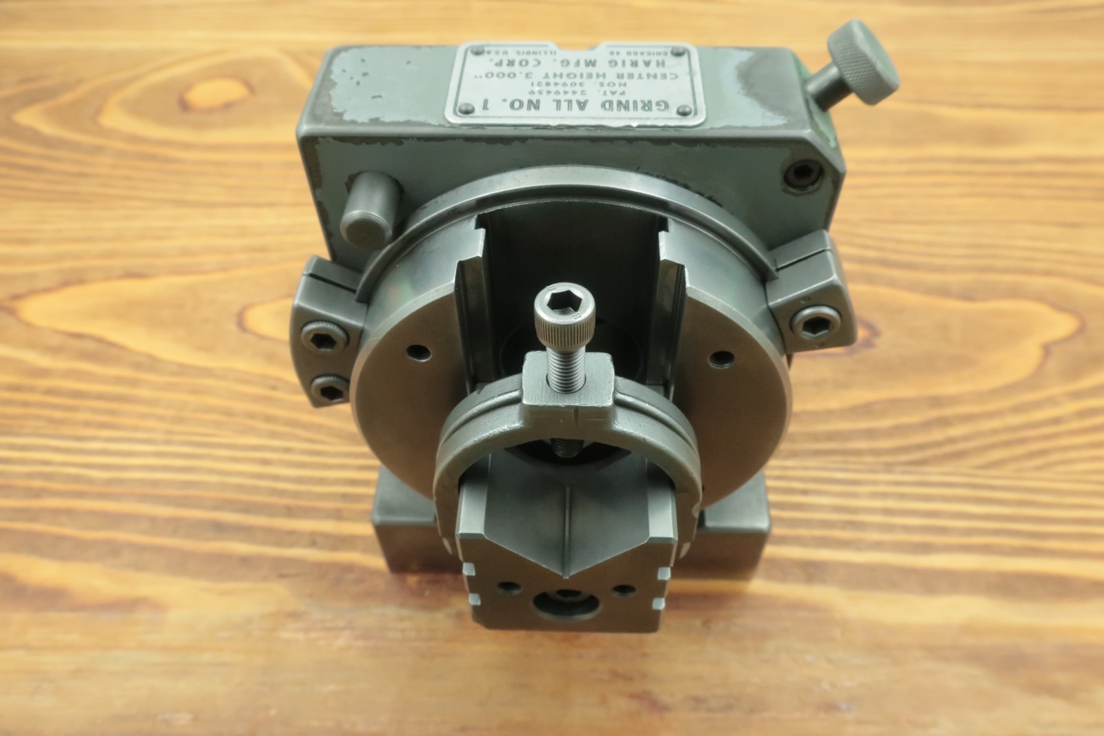 Harig Grind All No 1 V Block Indexing Fixture 010-100 Refurbished