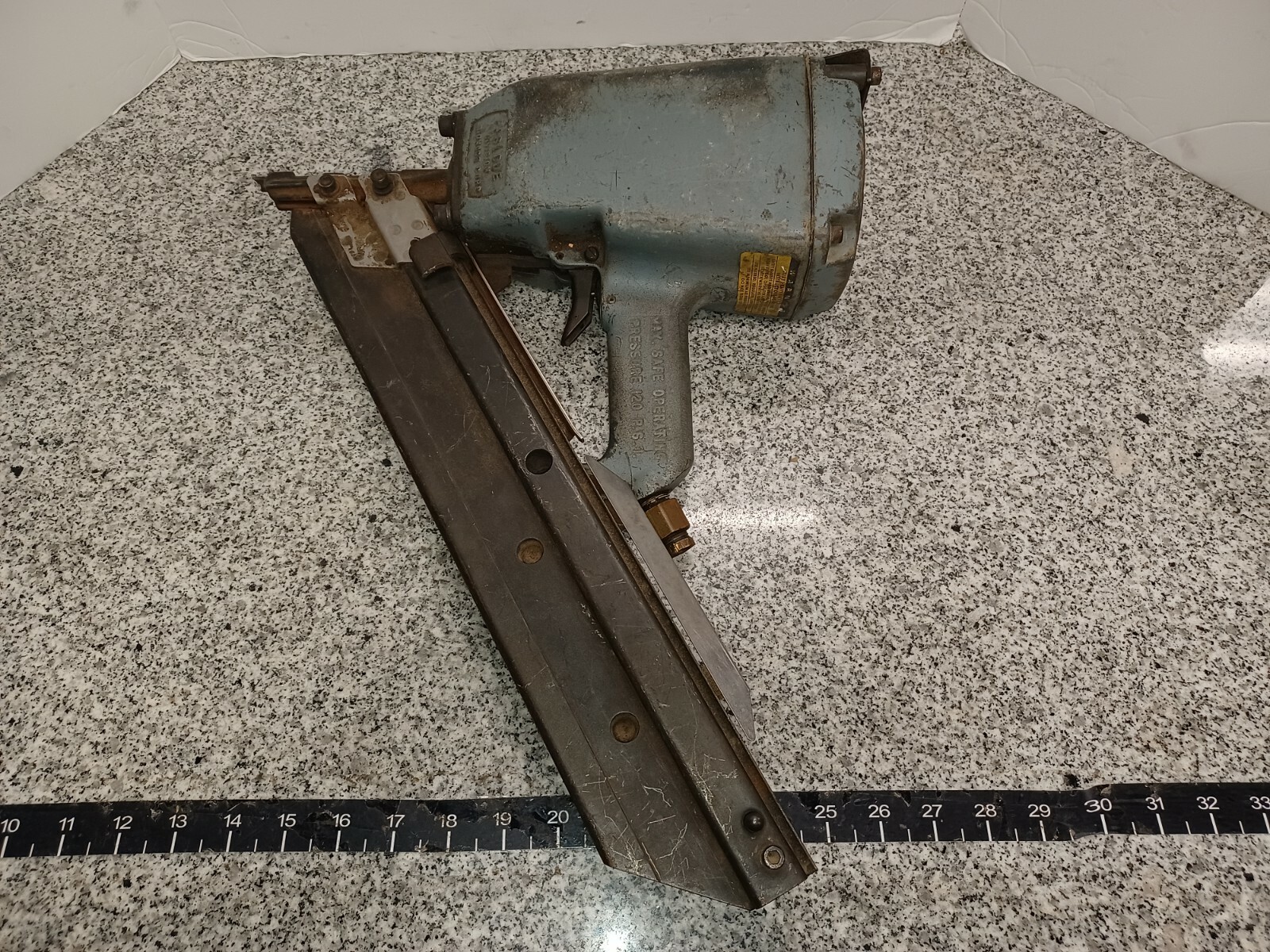 Vintage Paslode-Signode Pneumatic Framing Nailer, a-x