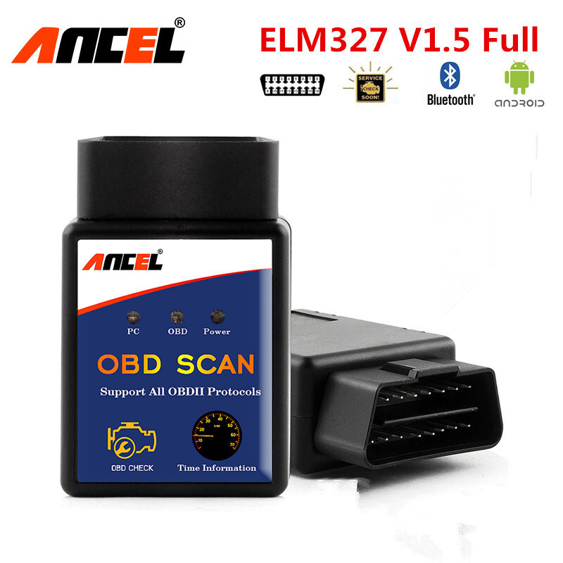 For Android Bluetooth ELM327 Scanner OBD2 Code Reader Engine Car Diagnostic Tool