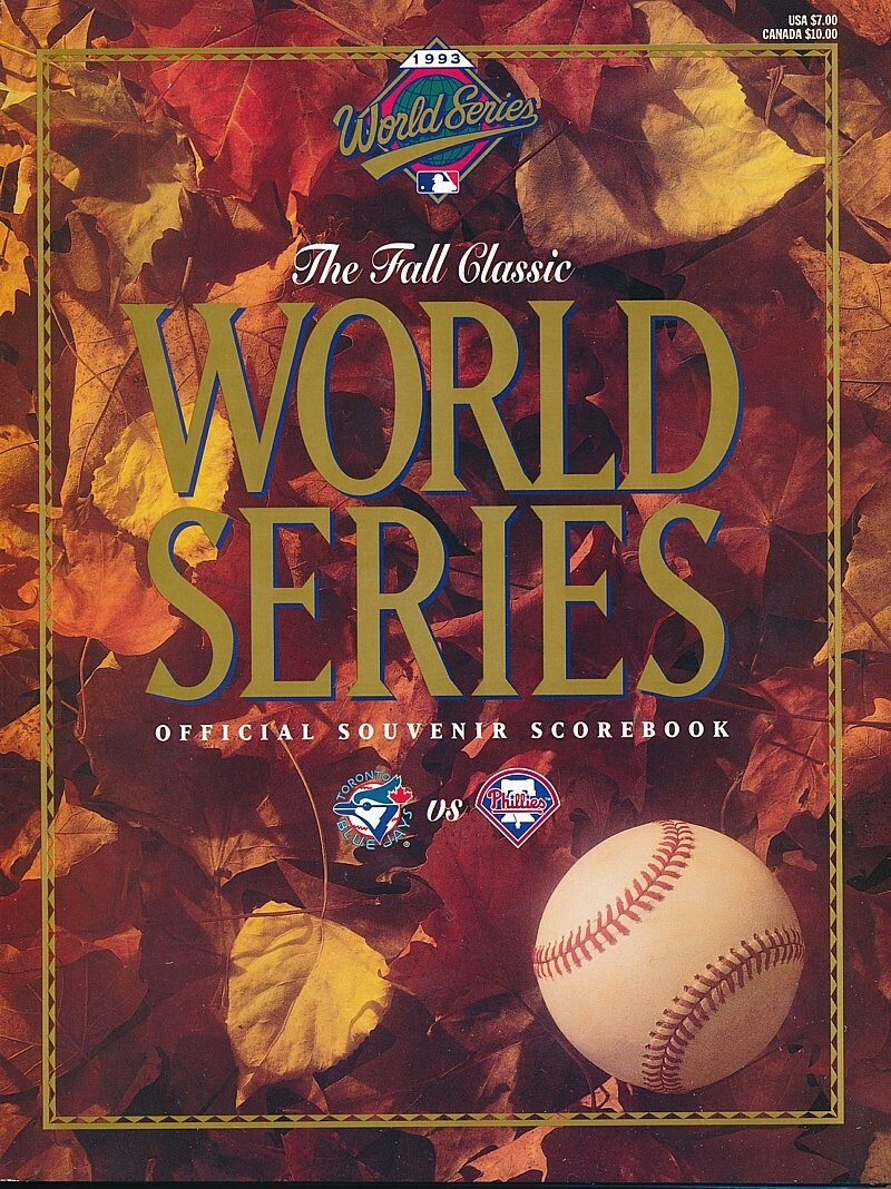 1993 World Series Program - Toronto Blue Jays Stadium Edition