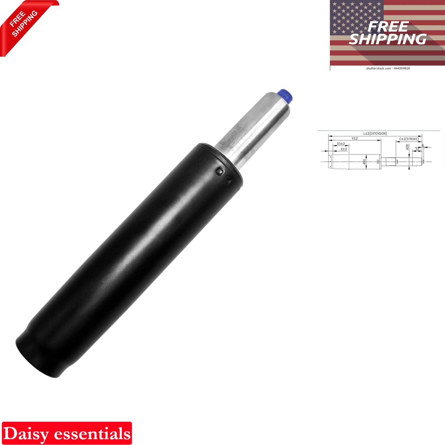 Heavy Duty Office Chair Gas Lift Cylinder 120mm Travel Fits Most Swivel Chair...