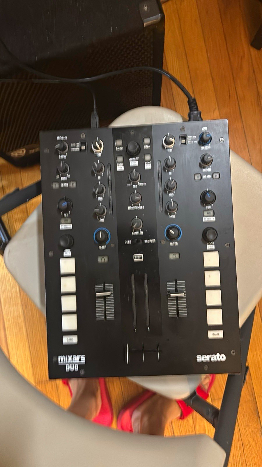 Mixars DUO 2-Channel Serato DJ Mixer Black w/ Filter, Sampler, USB, XLR