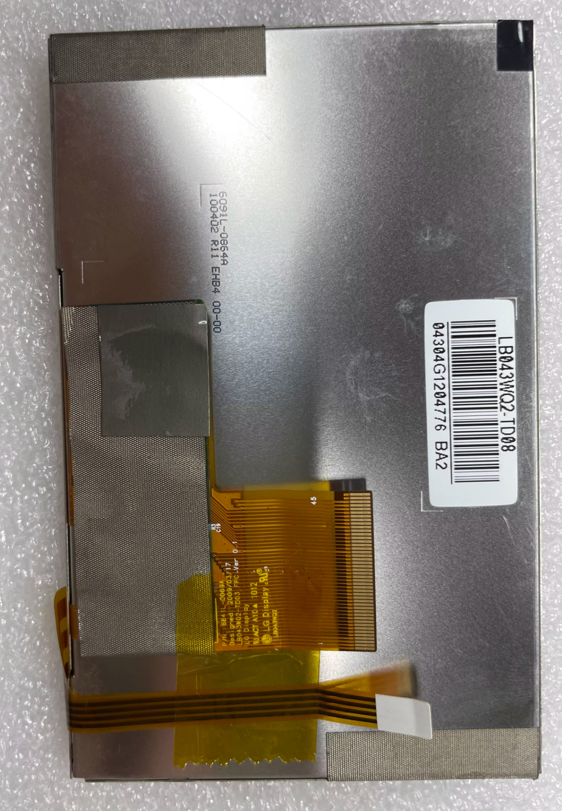 LCD Screen Display Module LG 4.3" 45Pin LB043WQ2-TD08