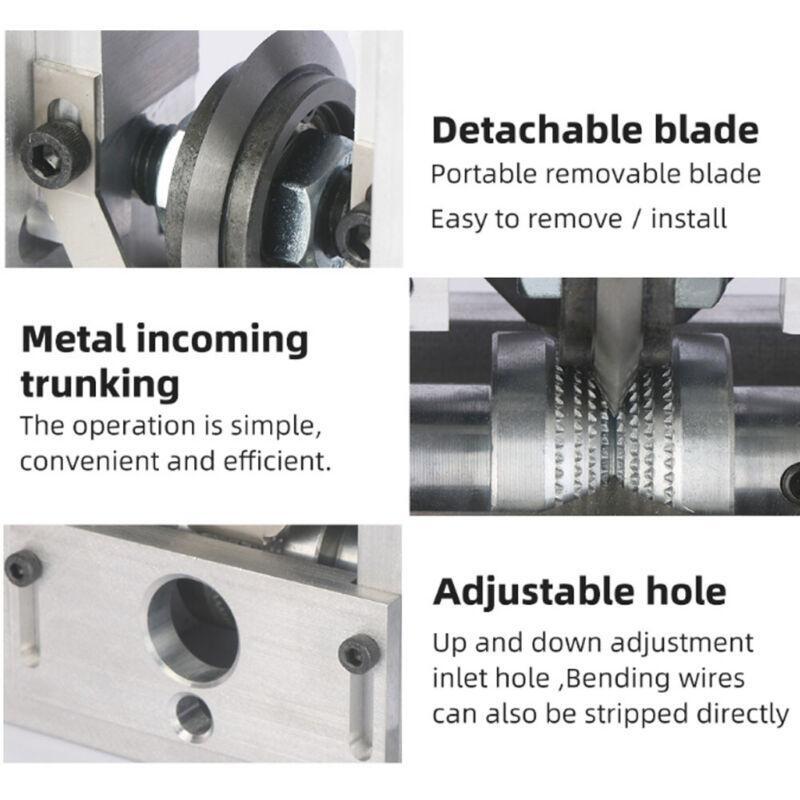 Electric Semi-auto Wire Stripping Machine Cable Manual Stripper Copper Recycling
