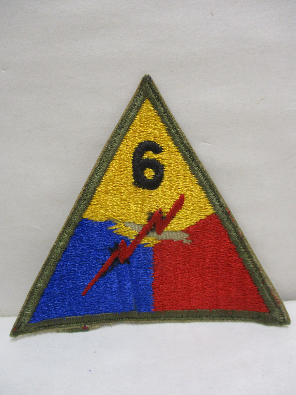 Vintage World War II United States US Army 6th Armored Division Patch WWII