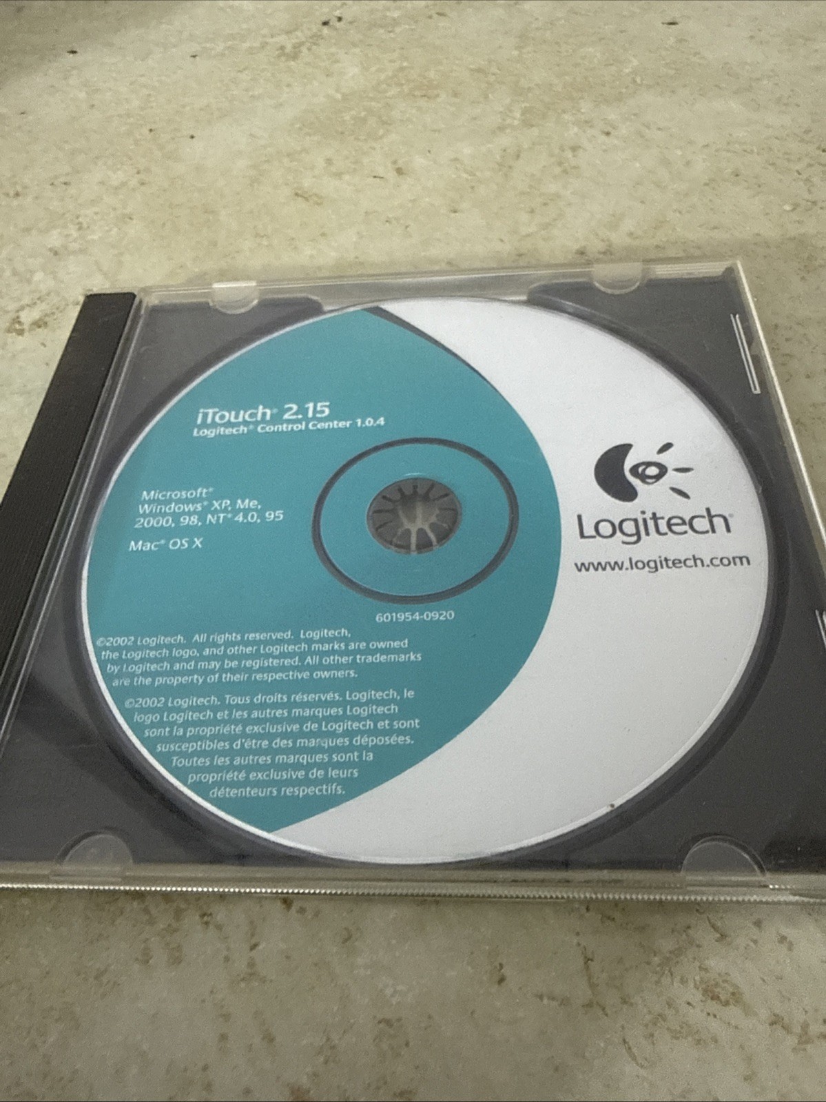 Logitech iTouch 2.15 Mouse Software Drivers Windows XP cd mac