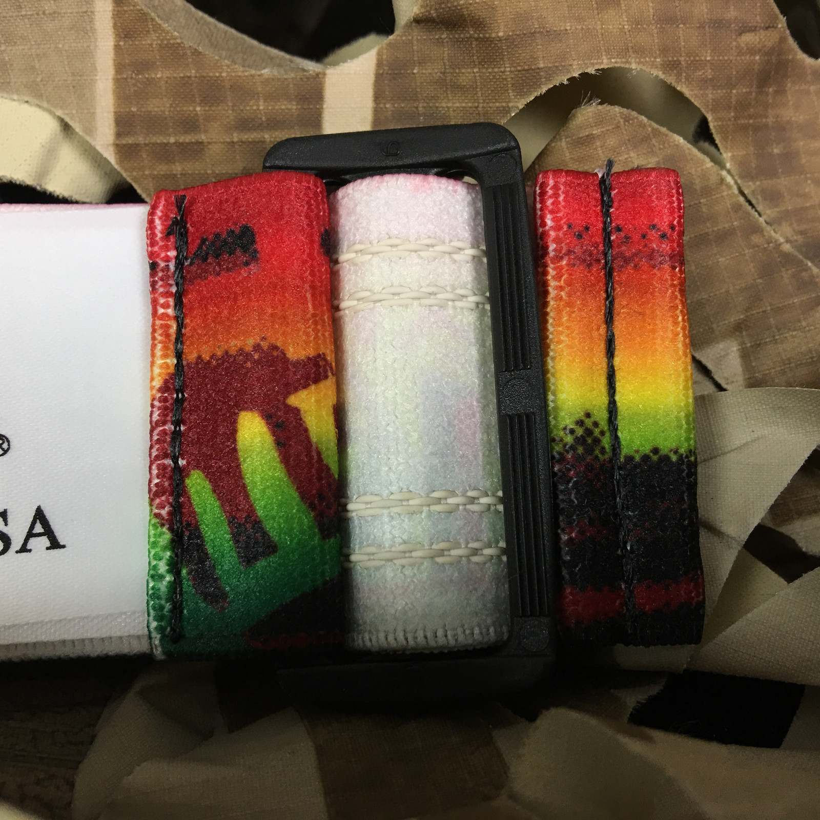 NEW KM Paintball Universal Mask Goggle Strap - 09 Rasta Brooklyn
