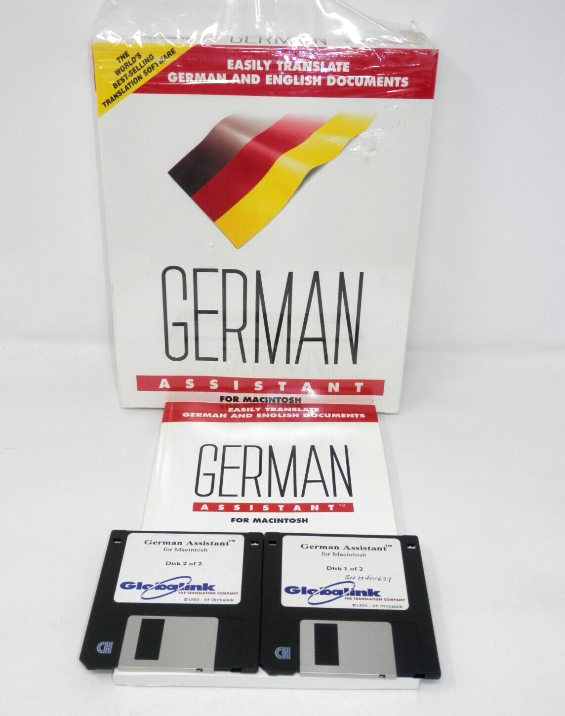 German Assistant Translation Software for MAC 3.5" Floppy Translate to English