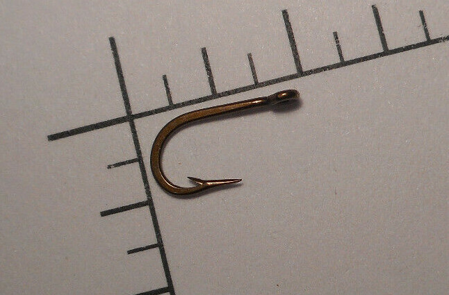 100 Mustad #12 Fly Tying O'Shaughnessy Fishing Hooks ROUND SHAPE RUSTPROOF 4880