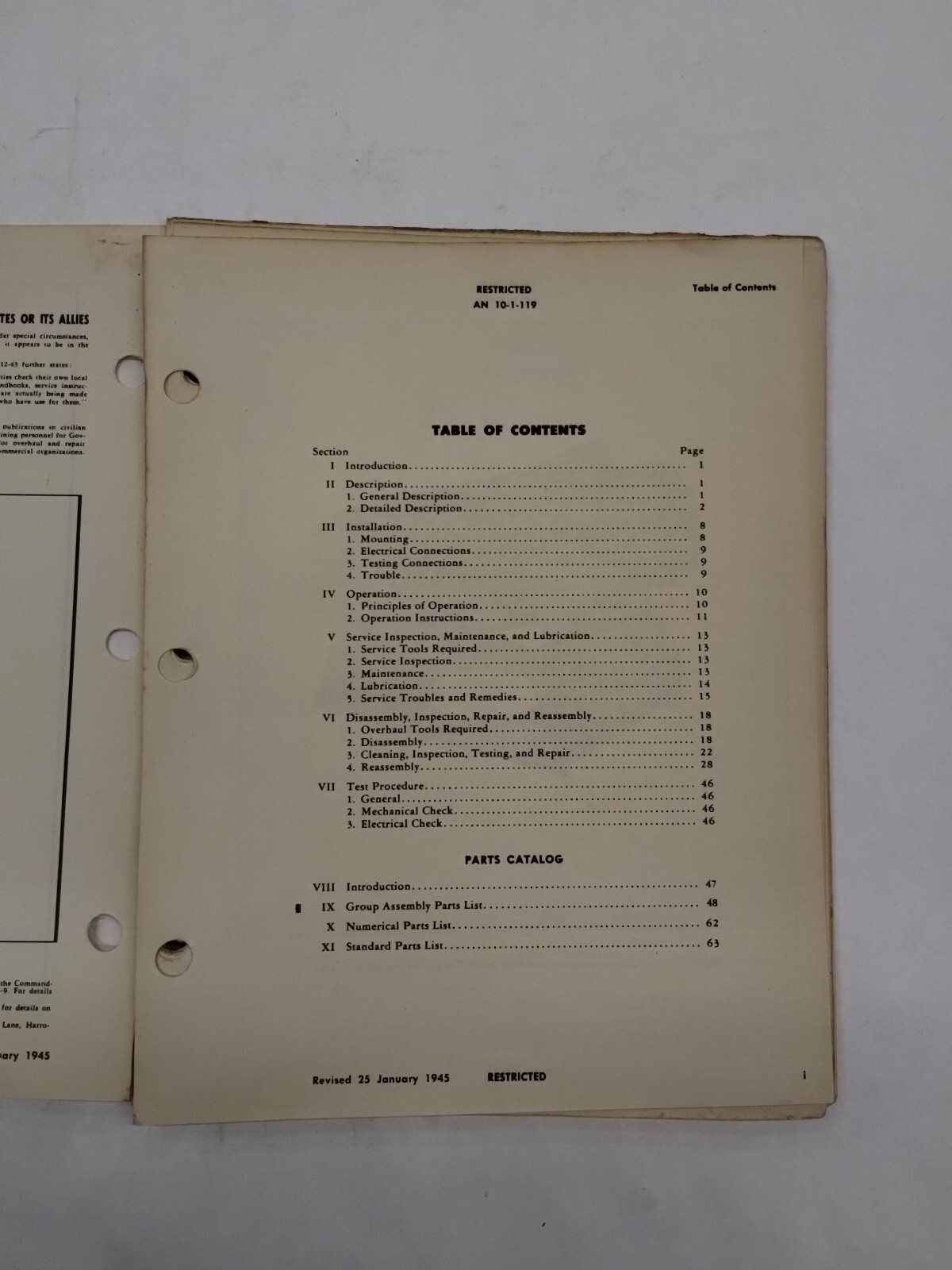 Automatic Electric Co. Intervalometer Type B-5 Handbook of Instructions/Parts