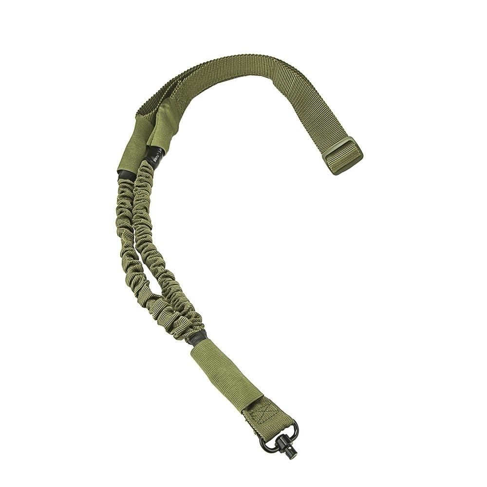 VISM Single Point Bungee Sling with QD Swivel, Green, AQDBS1G Gun Sling
