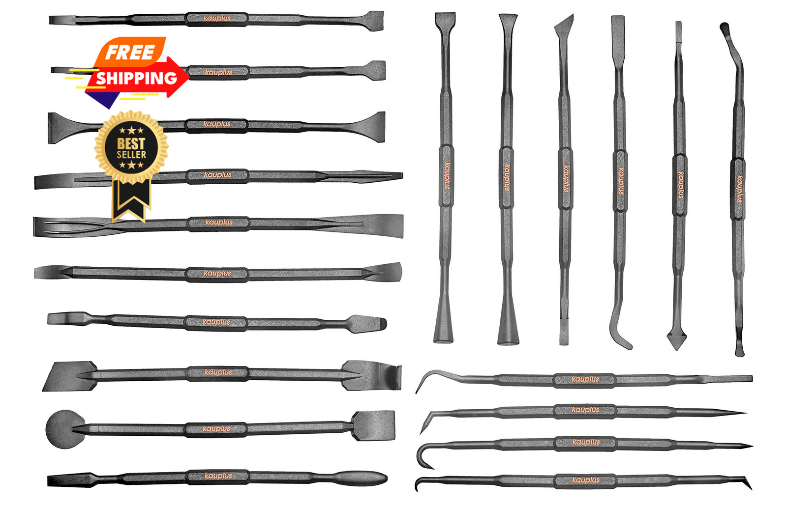 kauplus 20PCS Double-Ended Pick and Hook Tool Set, Non-Marring Scraper & Pry...