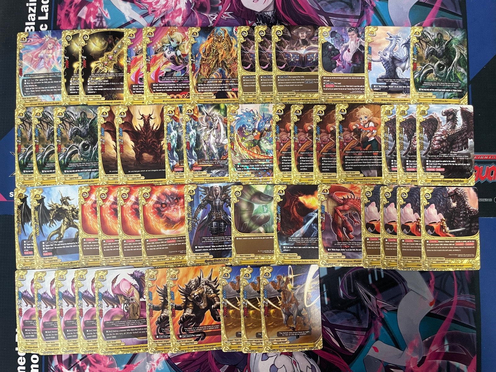 BUDDYFIGHT - LEGEND WORLD WYDAR SARKAL DECK - DEMONIC BEAST GRENDEL, WOLFMAN ~