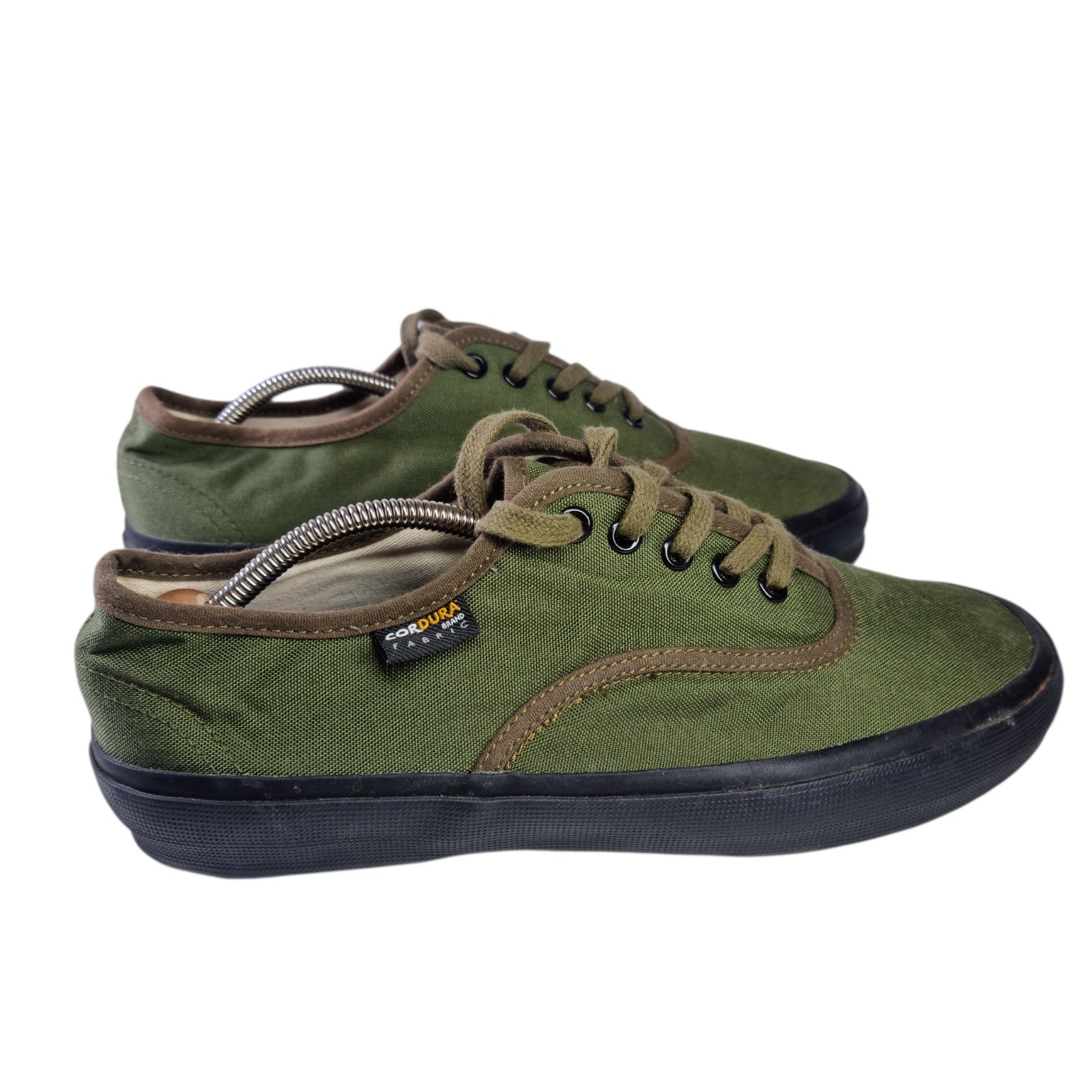 Repro 1940s US Navy Military Trainer Shoes EU41 Olive Black Cordura Fabric