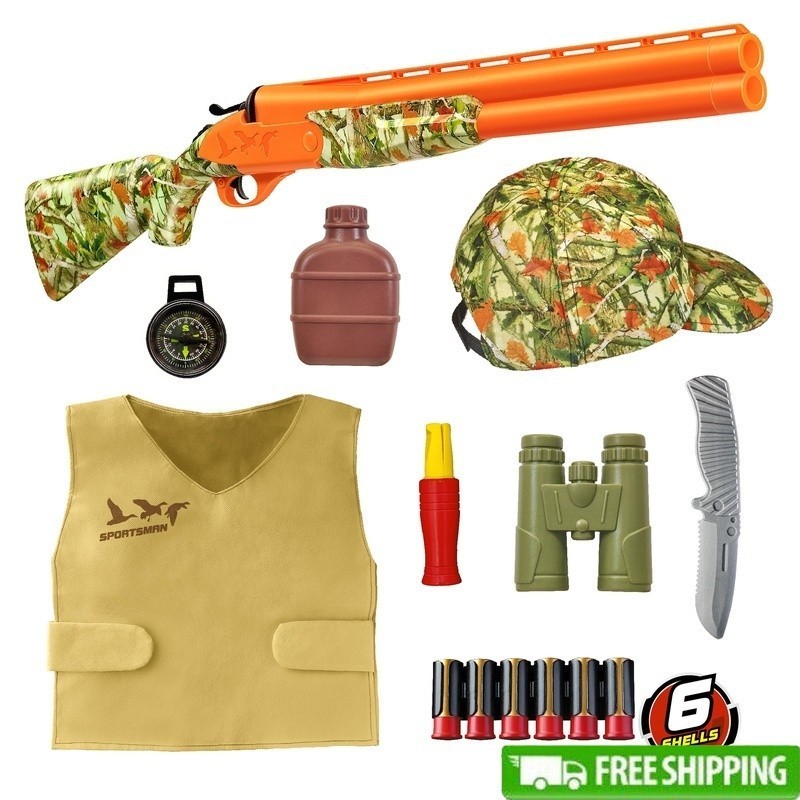 Wetlands Hunter Roleplay Toy Shotgun Set 15Piece Outdoor Indoor Adventure Fun US