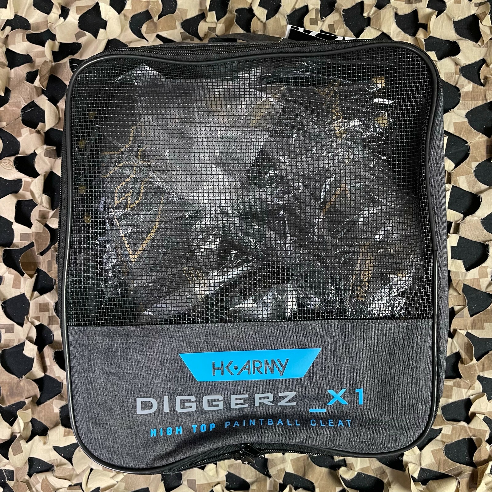 NEW HK Army Diggerz Paintball Cleats - Black/Gold - 8