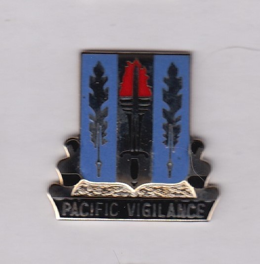 205th MILITARY INTELLIGENCE BATTALION crest DUI badge c/b G-23