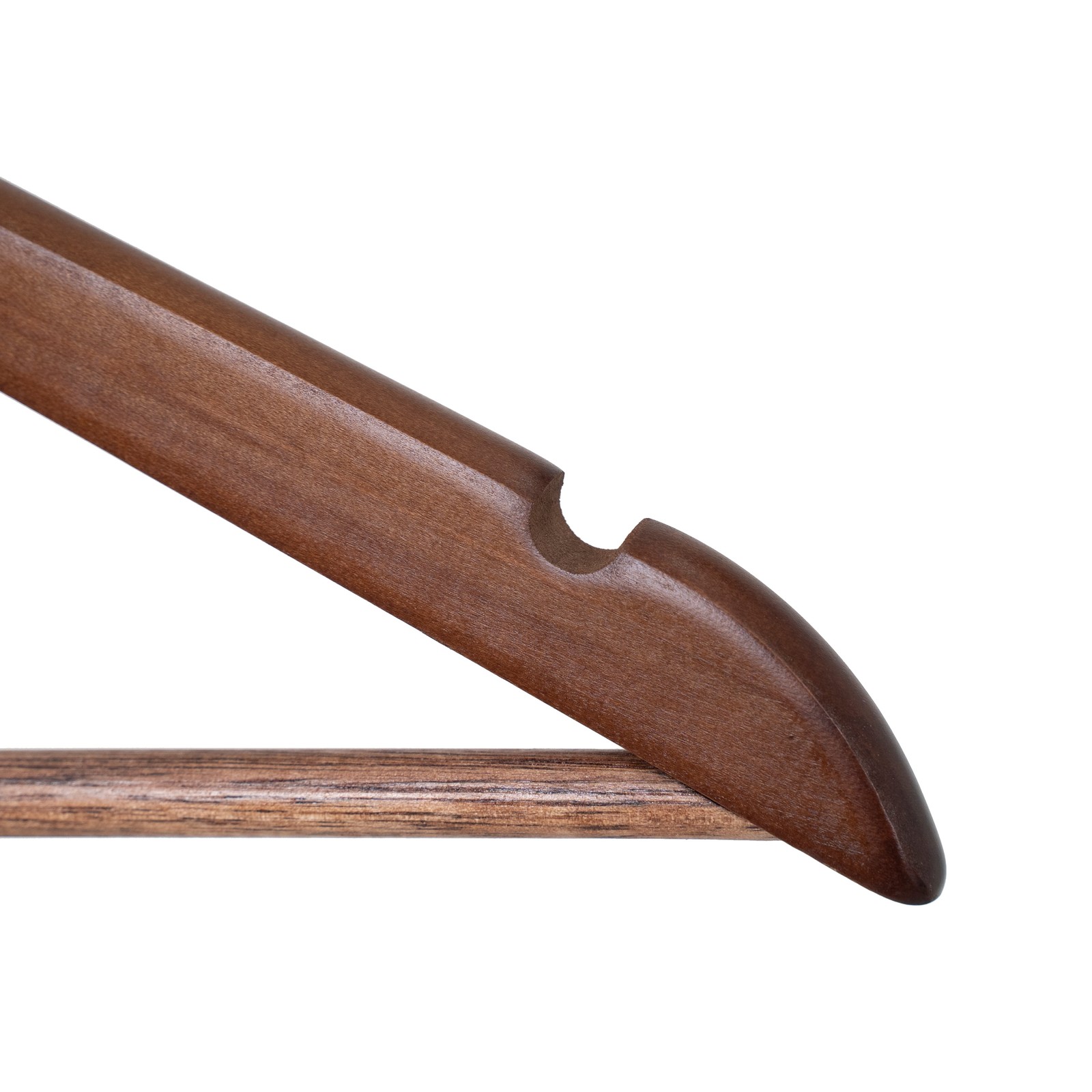 Better Homes & Gardens Wood Suit Hangers for Adult, 5 Pack, Walnut Finish