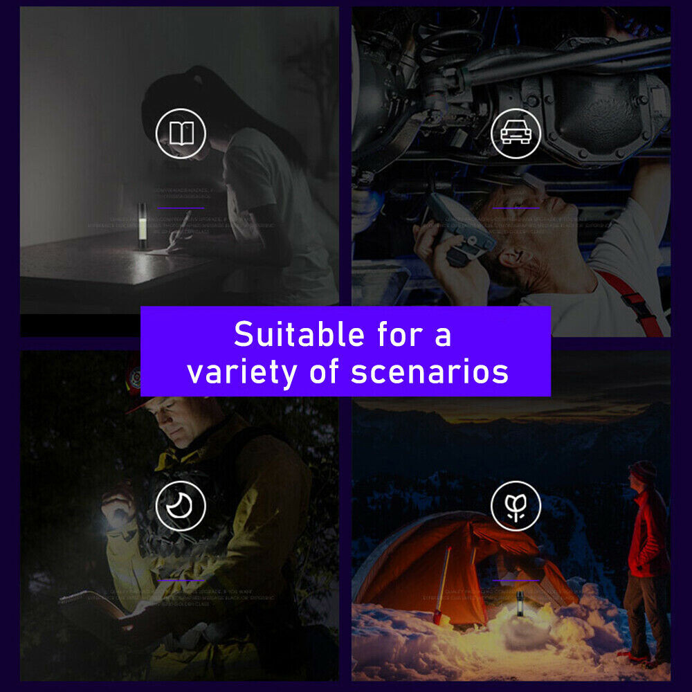 3X Super Bright LED Tactical Flashlight Mini USB Rechargeable Lamp 3 Modes Light
