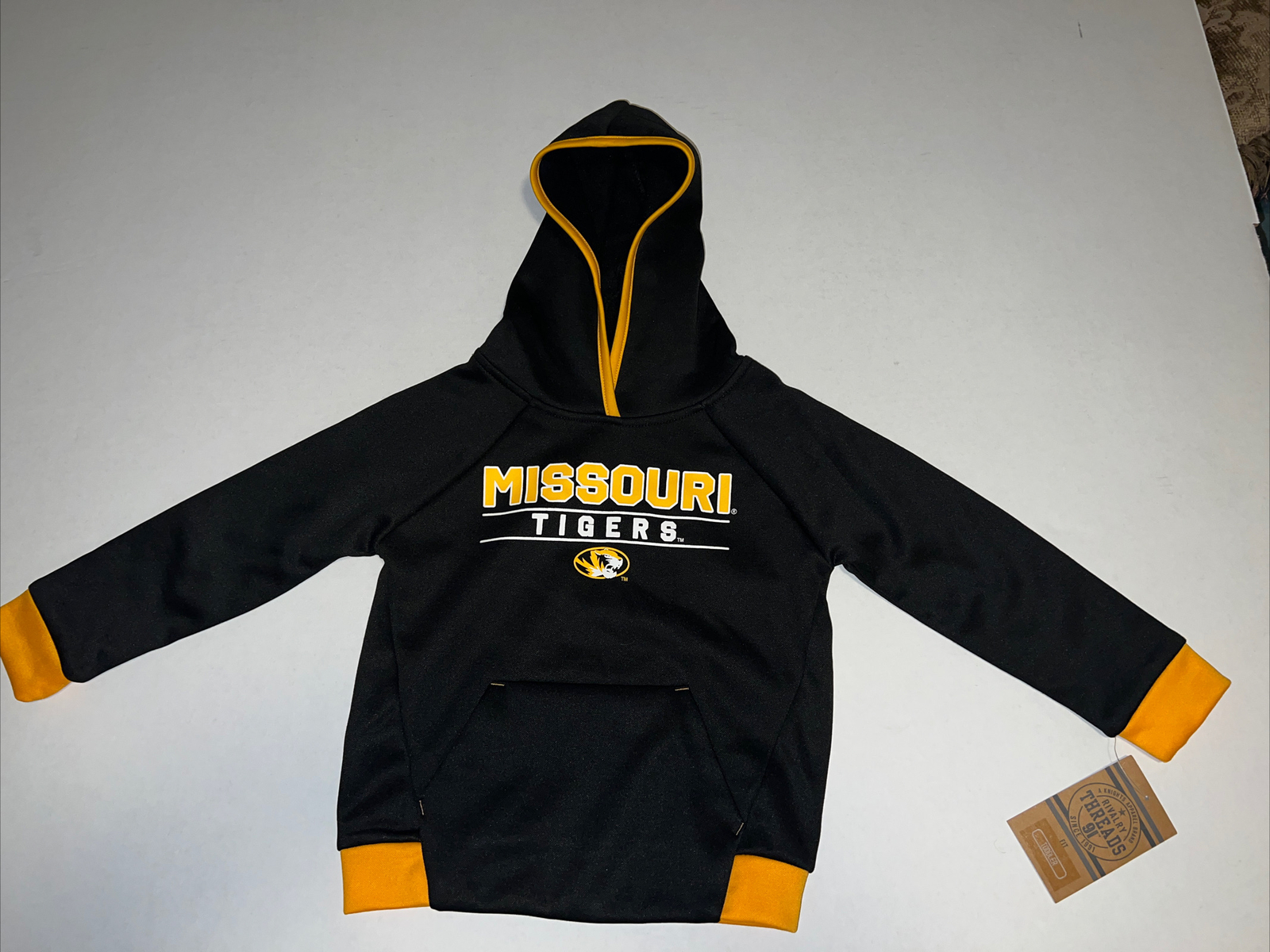 Missouri Tigers hoodie Toddler sizes 2T 3T or 4T new with tags Black