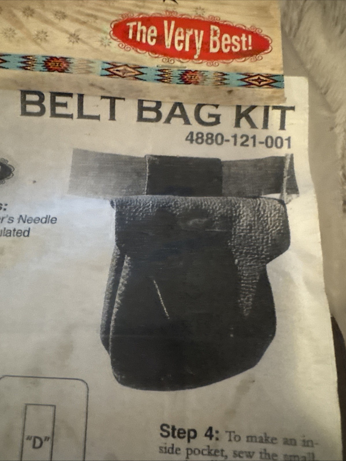 Vintage Missouri River Belt Bag Kit The Very Best 4880-121-001 Thick Leather