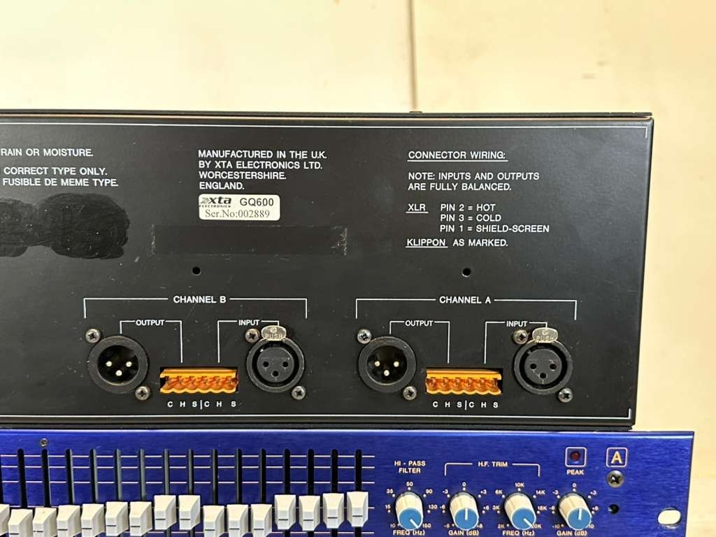 XTA GQ600 DUAL CHANNEL GRAPHIC EQUALIZER #7319 (ONE) THS