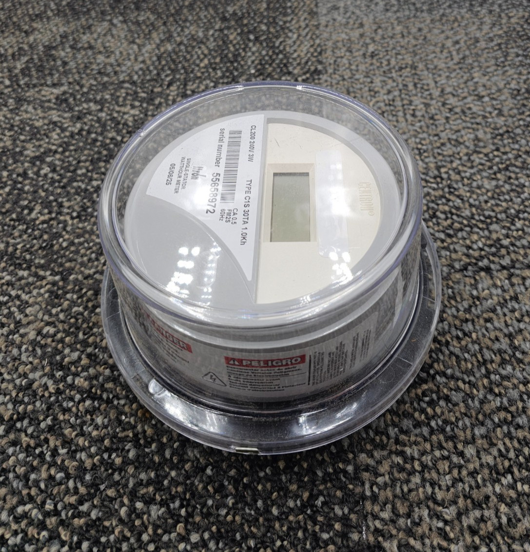 ITRON CL200 CENTRON Single-Stator Watthour Meter 240V 3W Type C1S 30TA 1.0Kh