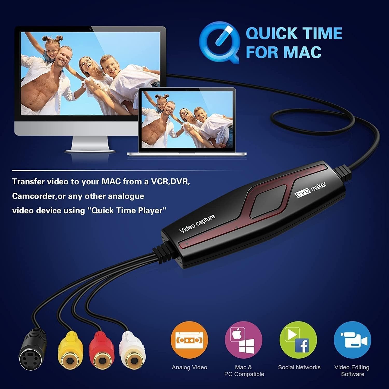 Tape Player Camcorder Digital Converter/`