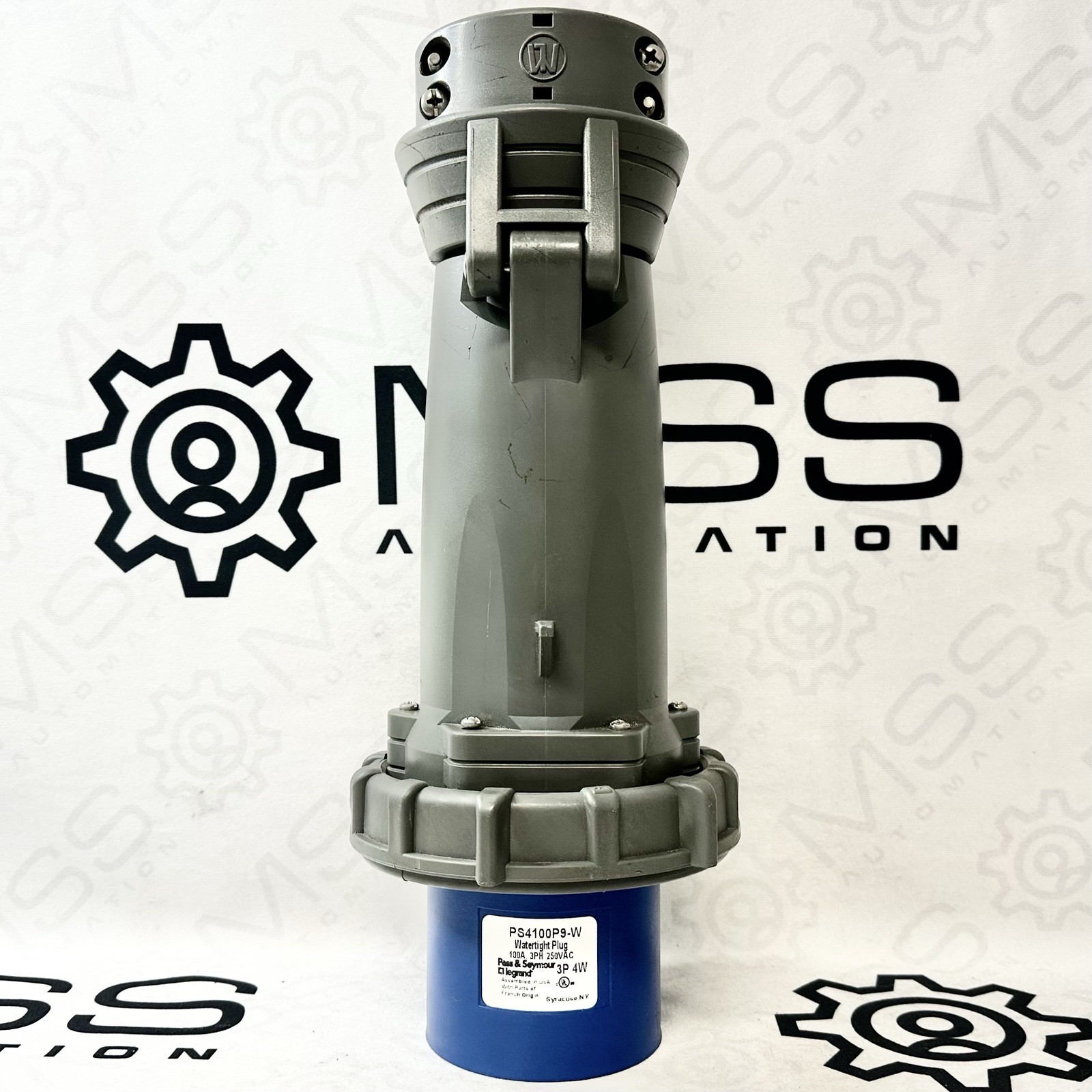 Pass & Seymour PS4100P9-W 100A 250V 3PH Pin & Sleeve Watertight Plug