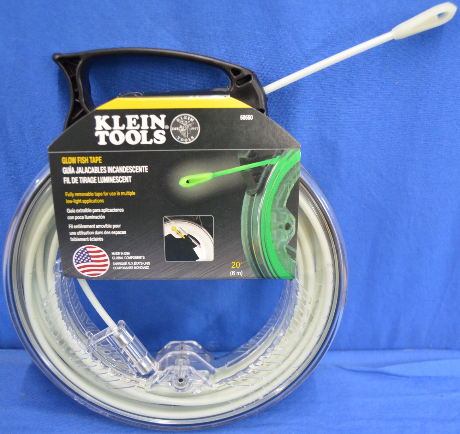 Klein Tools Glow Fish Tape, 20-Ft #50550