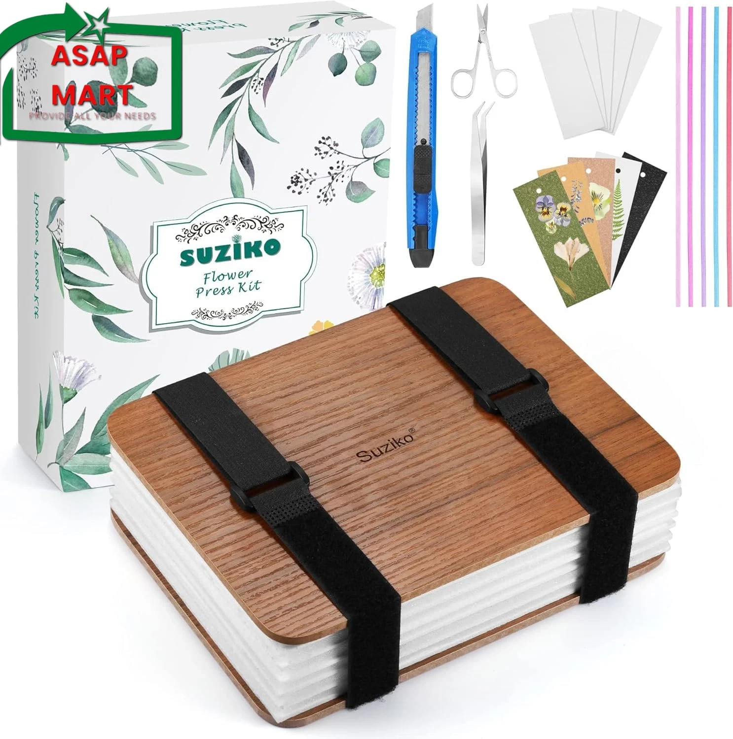 Suziko Professional Flower Press Kit 6 Layers 6.3 X 8.3 Inch Flower Press Kit