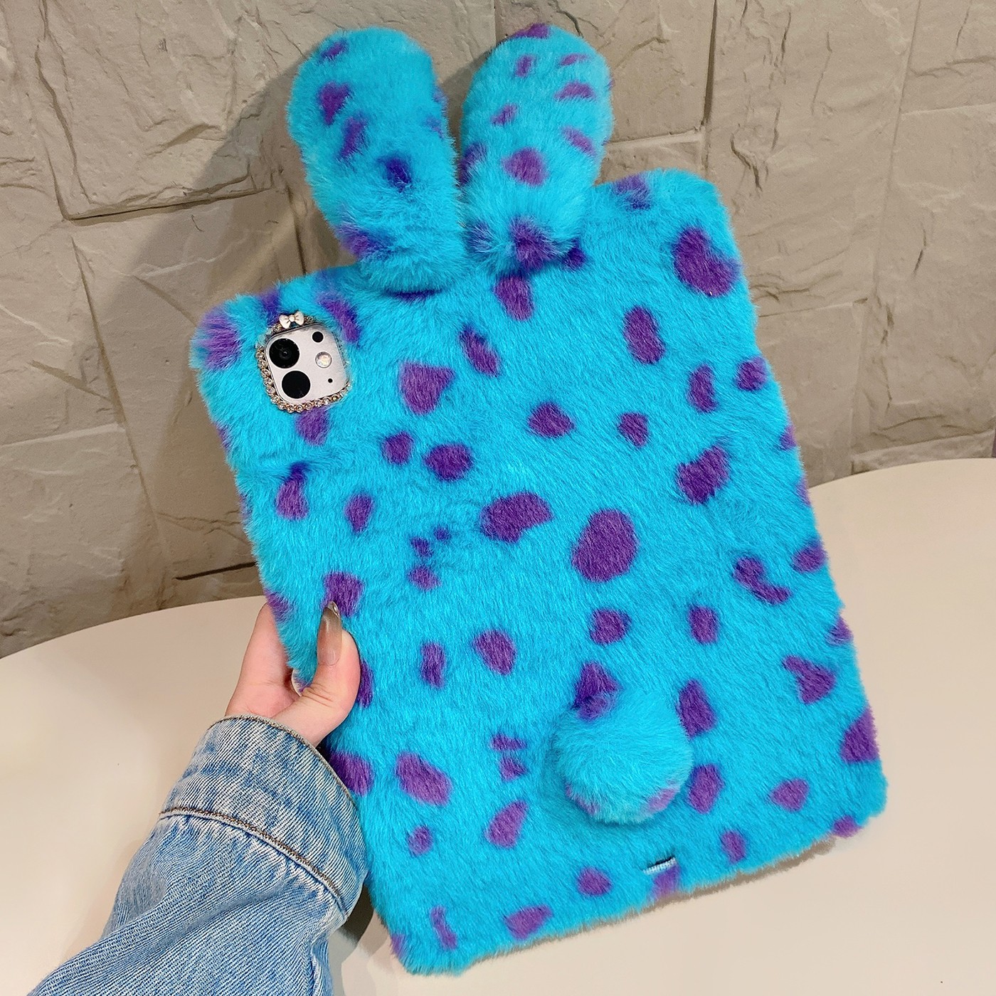 For Apple iPad 5th 6th 7th 8th 9th 10th 11th (A16) Gen Leopard Rabbit Case Cover