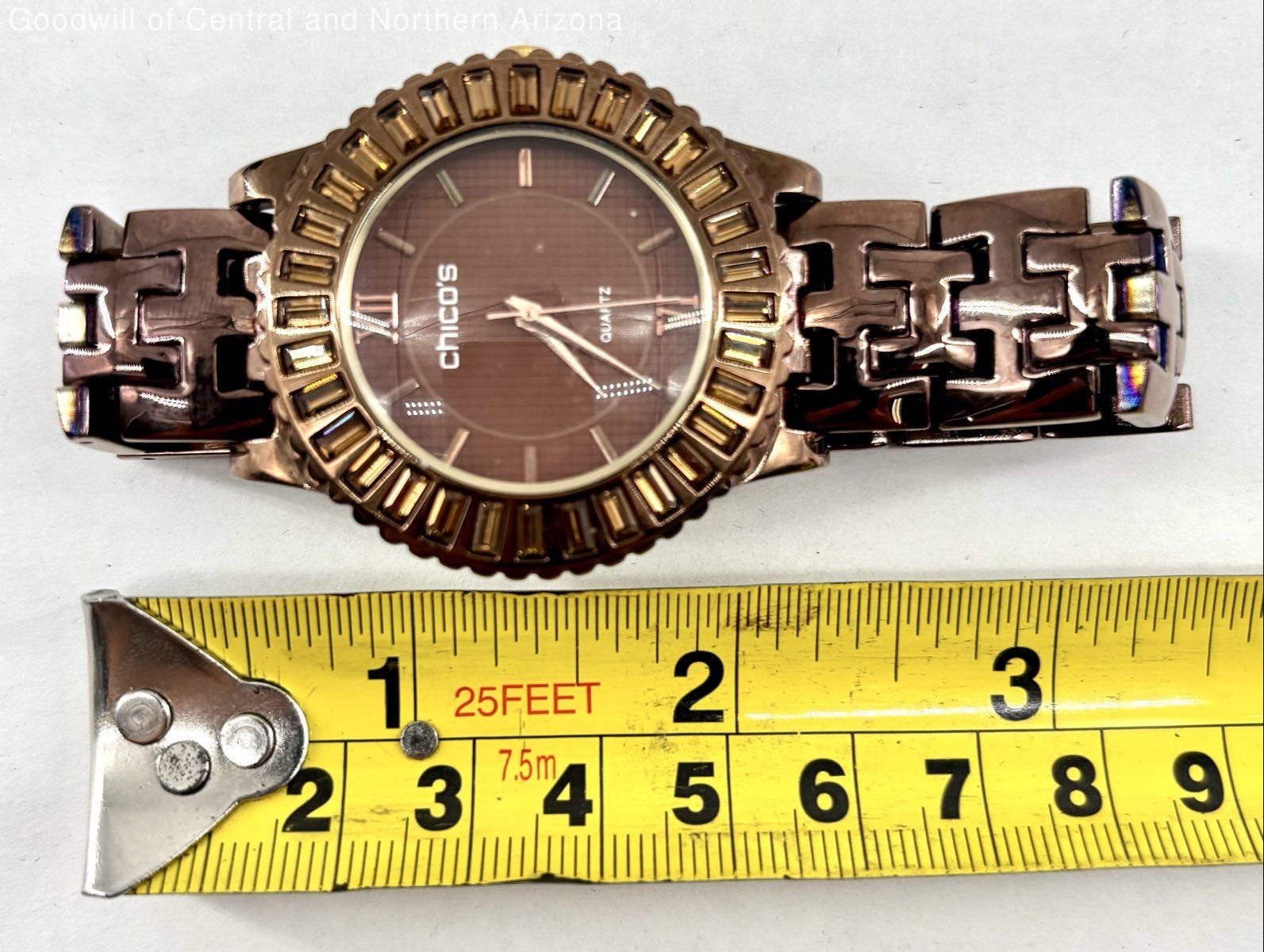 Chico's Copper Bronze Crystal Watch